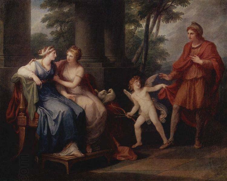 Angelica Kauffmann Venus convinces Helen to go with Paris China oil painting art